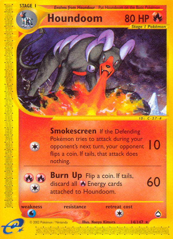 E-Series Aquapolis Houndoom #14/147